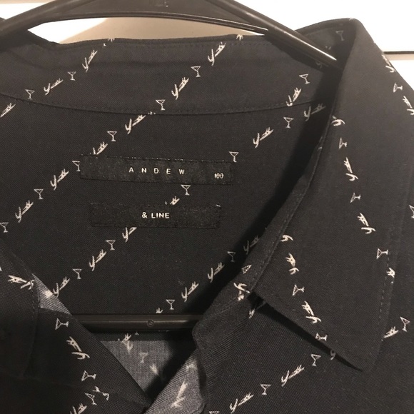 Andew Dress Shirt Navy Blue - Picture 2 of 3